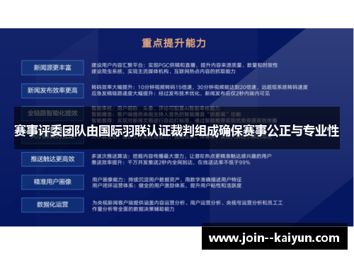 赛事评委团队由国际羽联认证裁判组成确保赛事公正与专业性 赛事评委团队由国际羽联认证裁判组成确保赛事公正与专业性